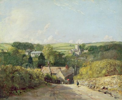 A View of Osmington Village with the Church and Vicarage by John Constable